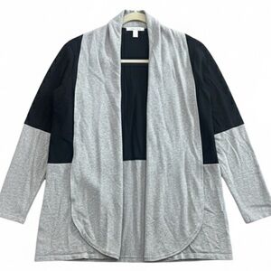 Cyrus block color cardigan